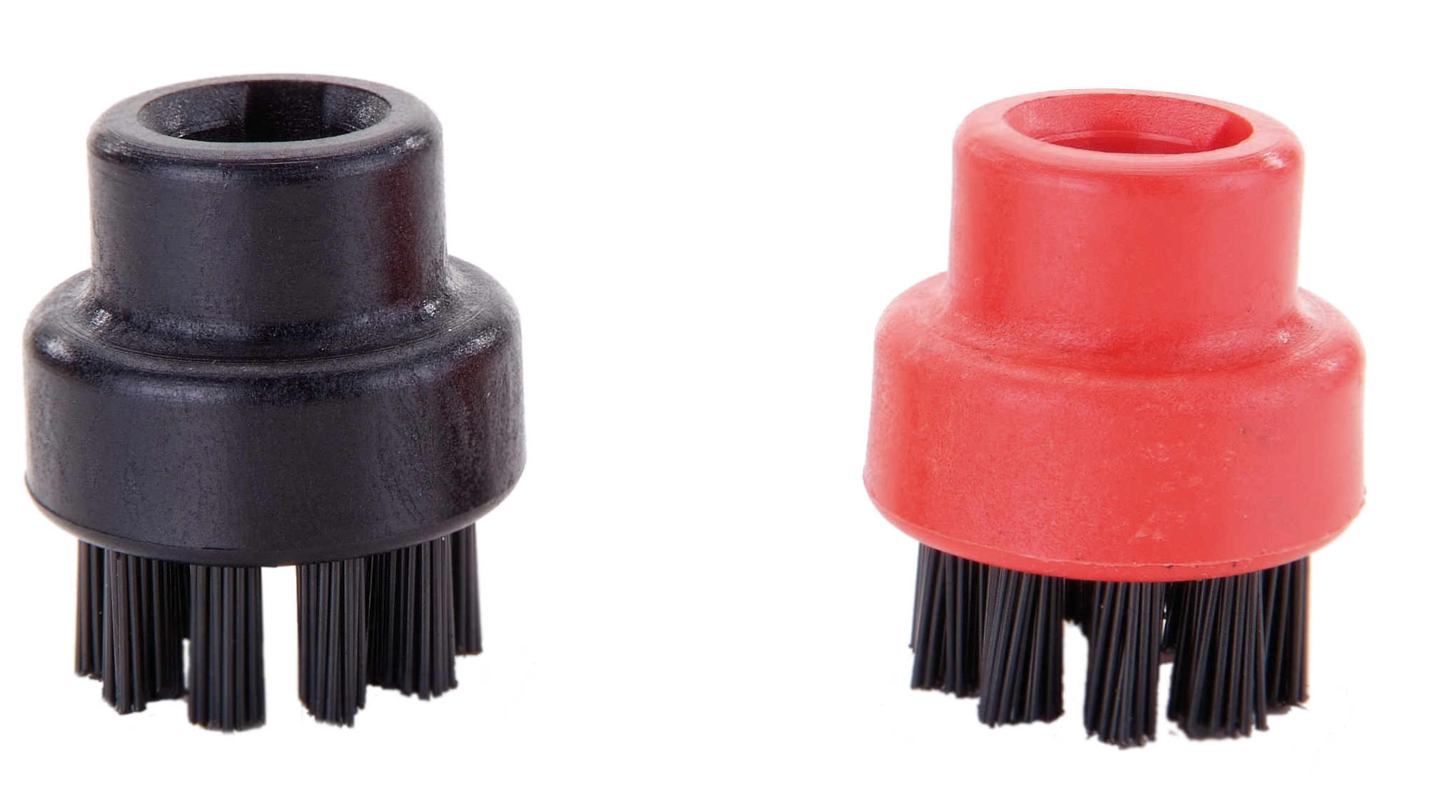 brosse en nylon rouge / noir